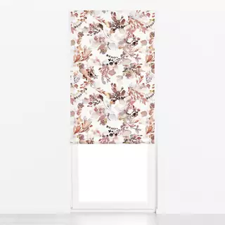 Raffrollo Aquarell Floral Terracotta