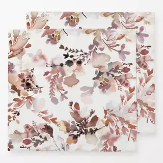 Servietten Aquarell Floral Terracotta