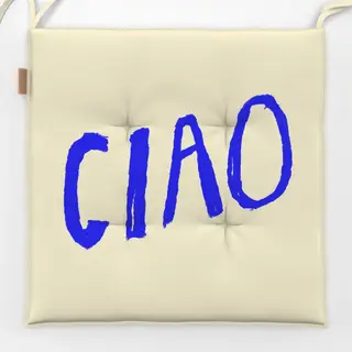Sitzkissen Ciao Typography