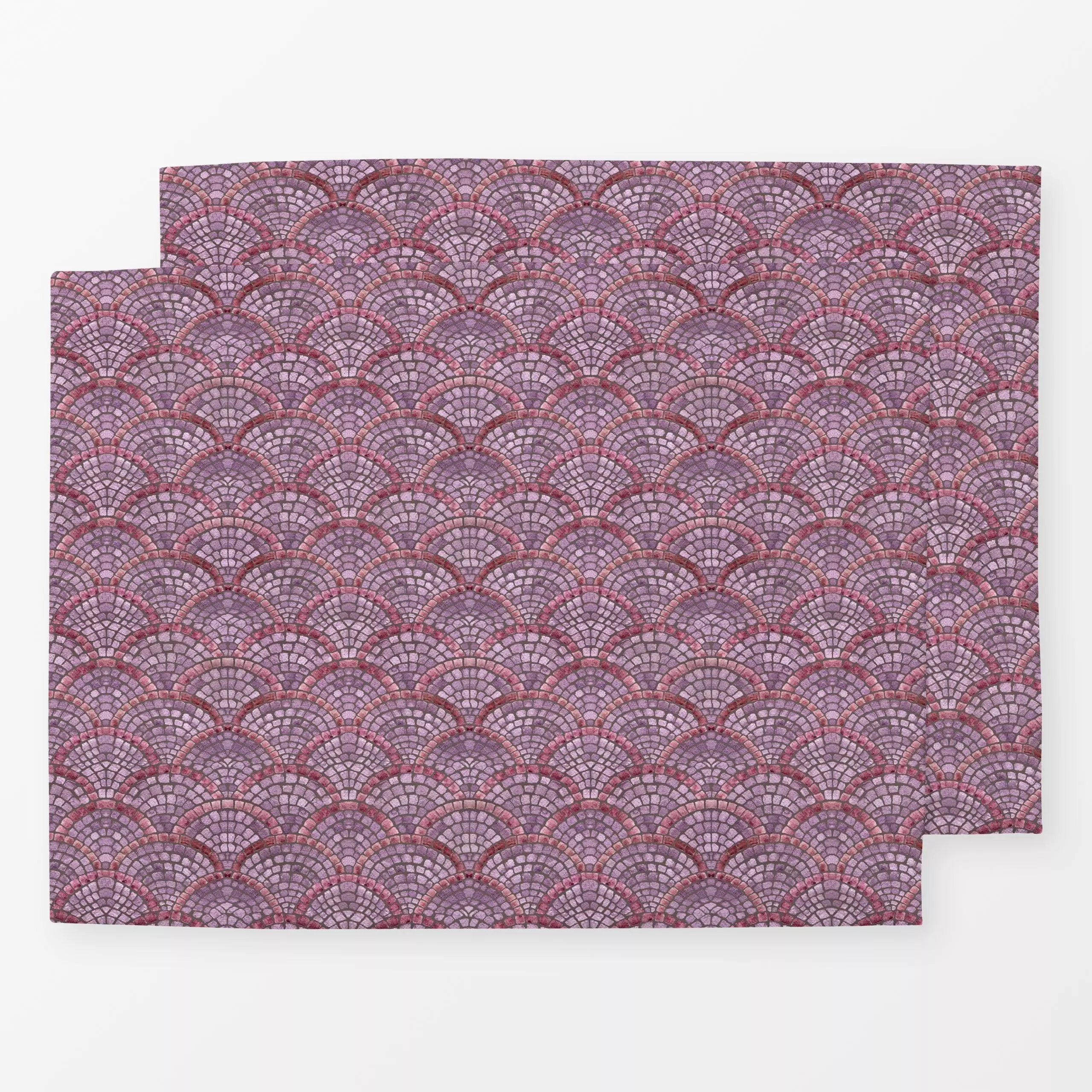 Tischset Vintage scallop Bogen I - Symbole & Muster, Retro & Vintage - von „Bloomery Decor"; Geometrisch, vintage, Elegant, ...