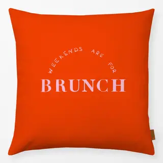 Kissen Weekend Brunch Rot Pink