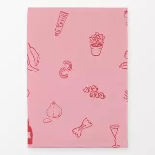 Geschirrtücher Pizza Pasta Pattern