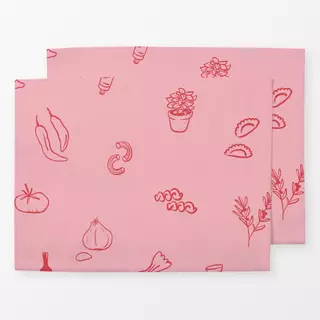 Tischset Pizza Pasta Pattern