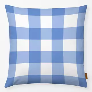 Kissen Karo Blau Weiss