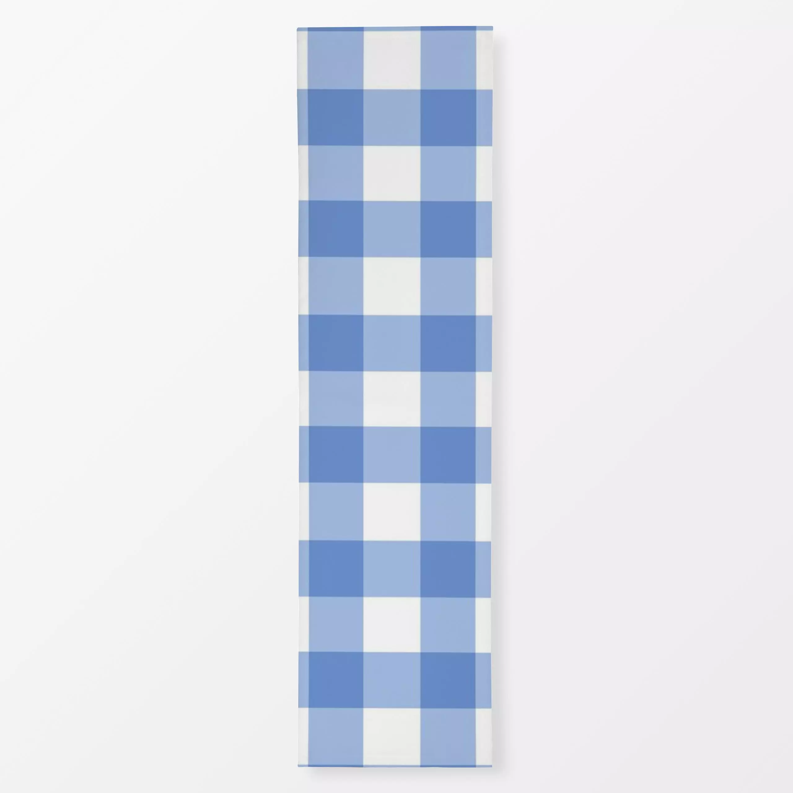 Tischläufer Karo Blau Weiss - Herbst, Symbole & Muster - von „Vivian Hasenclever"; blau, Karo, Weiss, Karos, kariert, Checke...