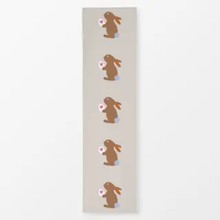 Tischläufer Osterhase Mit Ei Beige