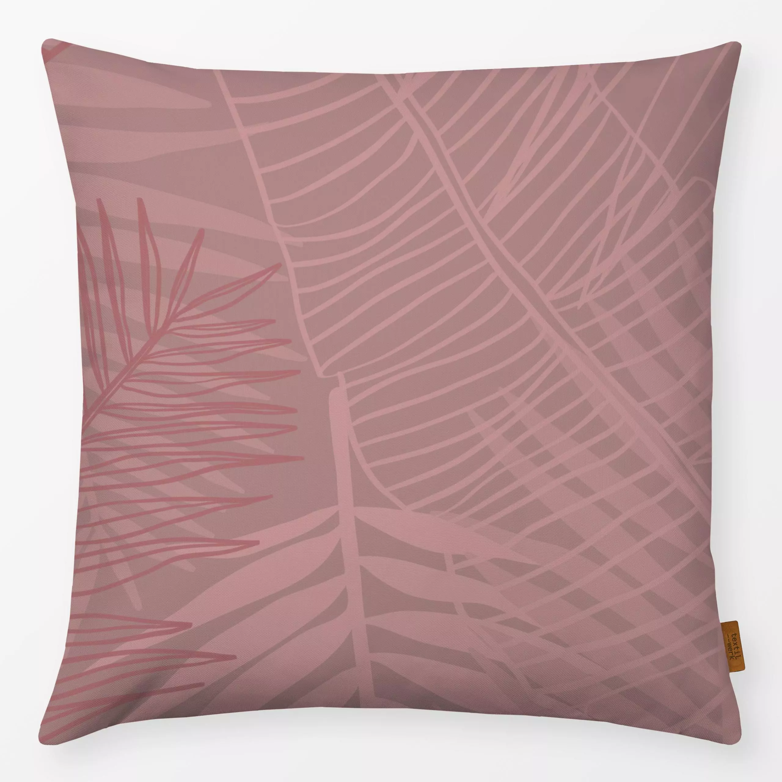 Kissen Tropicalia Regenwald - Blumen & Florales, Sommer, Symbole & Muster - von „Maria Eugênia Zanchet"; Bäume, Wald, warm