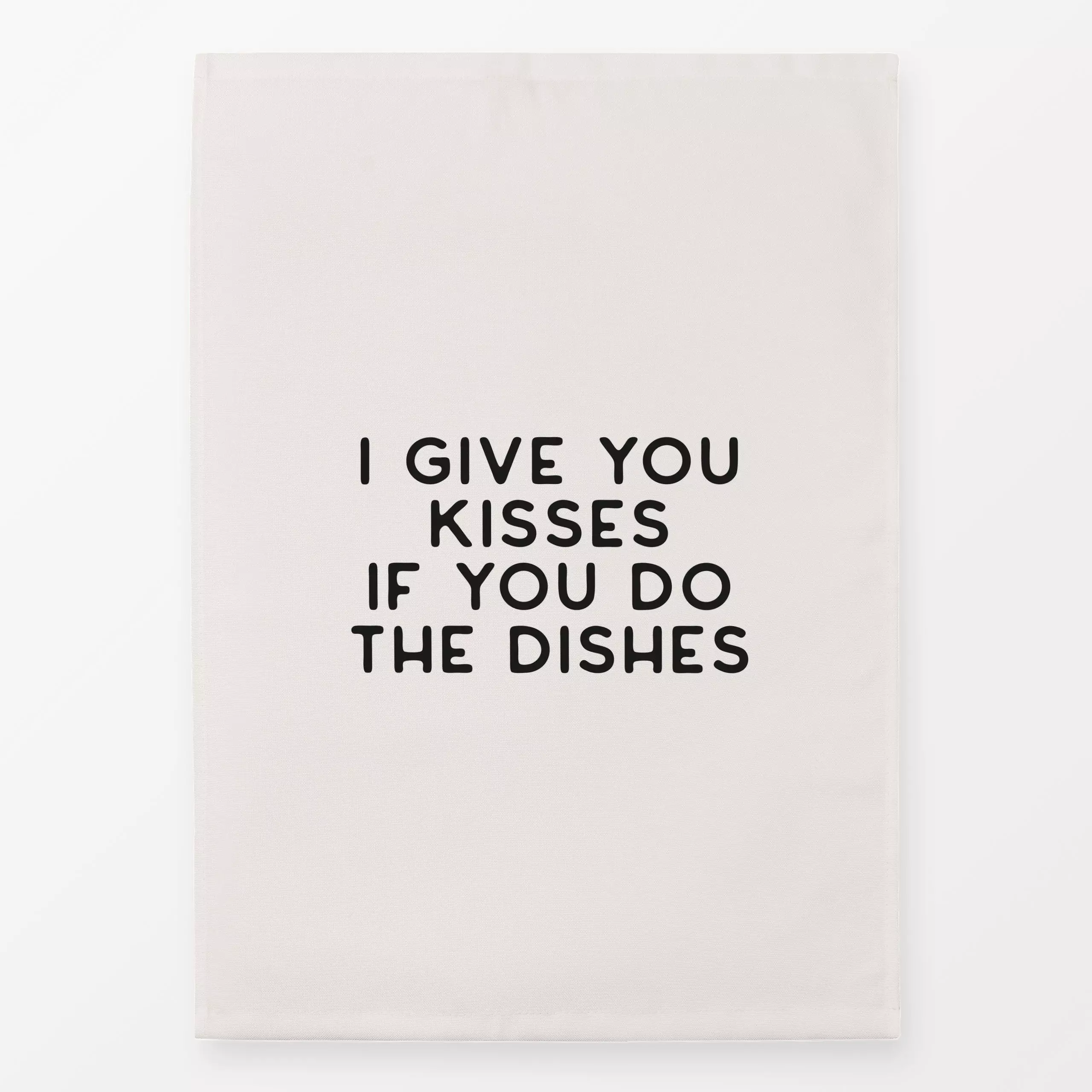 Geschirrtücher Dishes Black - Sprüche & Schriftzüge, Küche, Essen & Trinken - von „Kruth Design"; Hochzeit, Lustig, Geschenk...