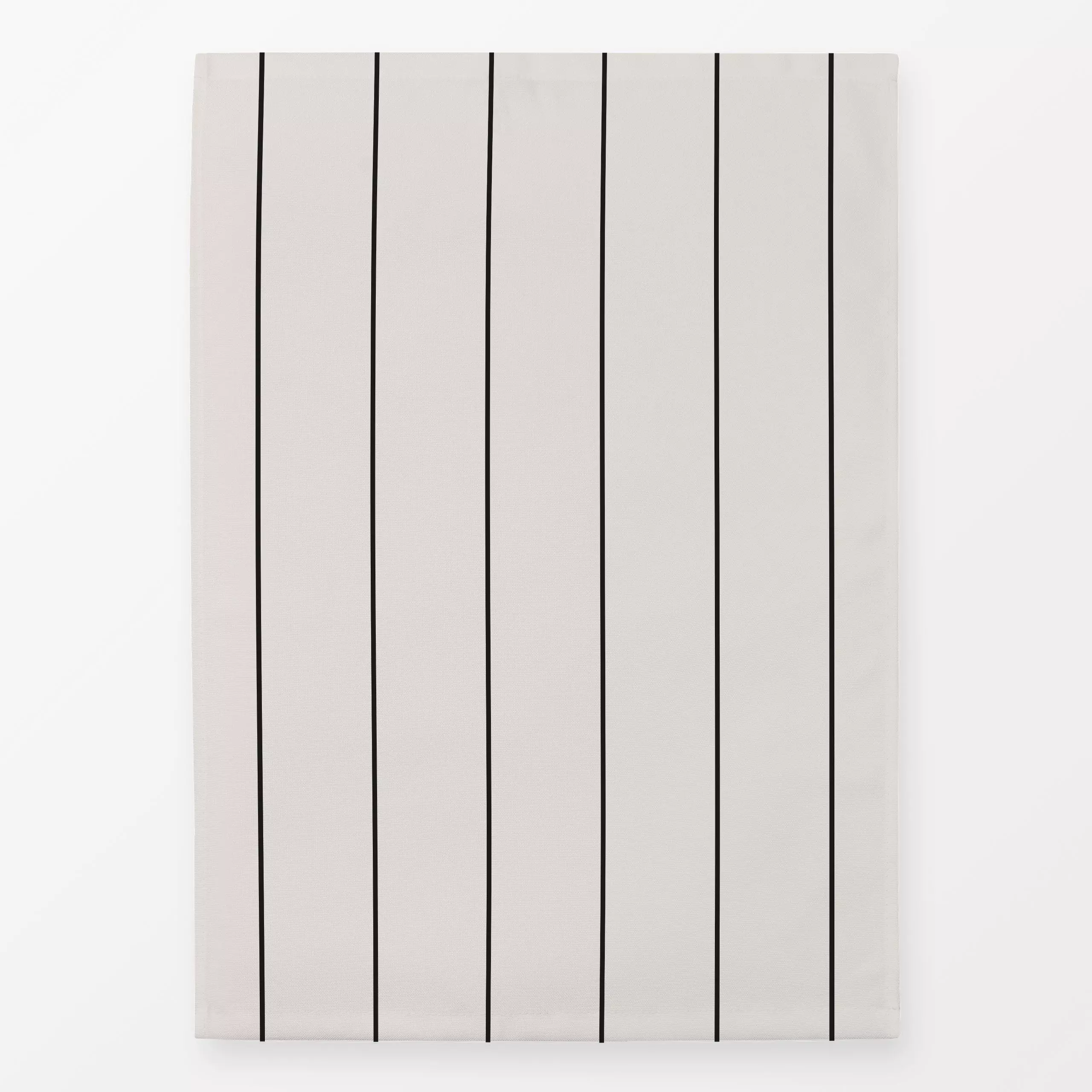 Geschirrtücher Vertikal schwarz - Symbole & Muster - von „Jana Driver"; schwarz, Linien, Streifen, beige, gestreift