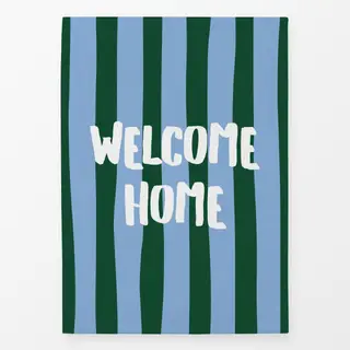 Geschirrtücher Welcome Home grün-blau