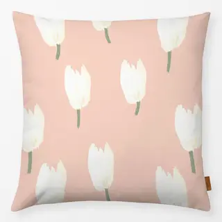 Kissen Tulpen auf Rosa