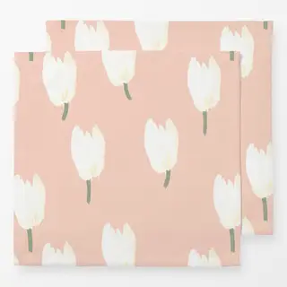 Servietten Tulpen auf Rosa