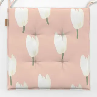 Sitzkissen Tulpen auf Rosa
