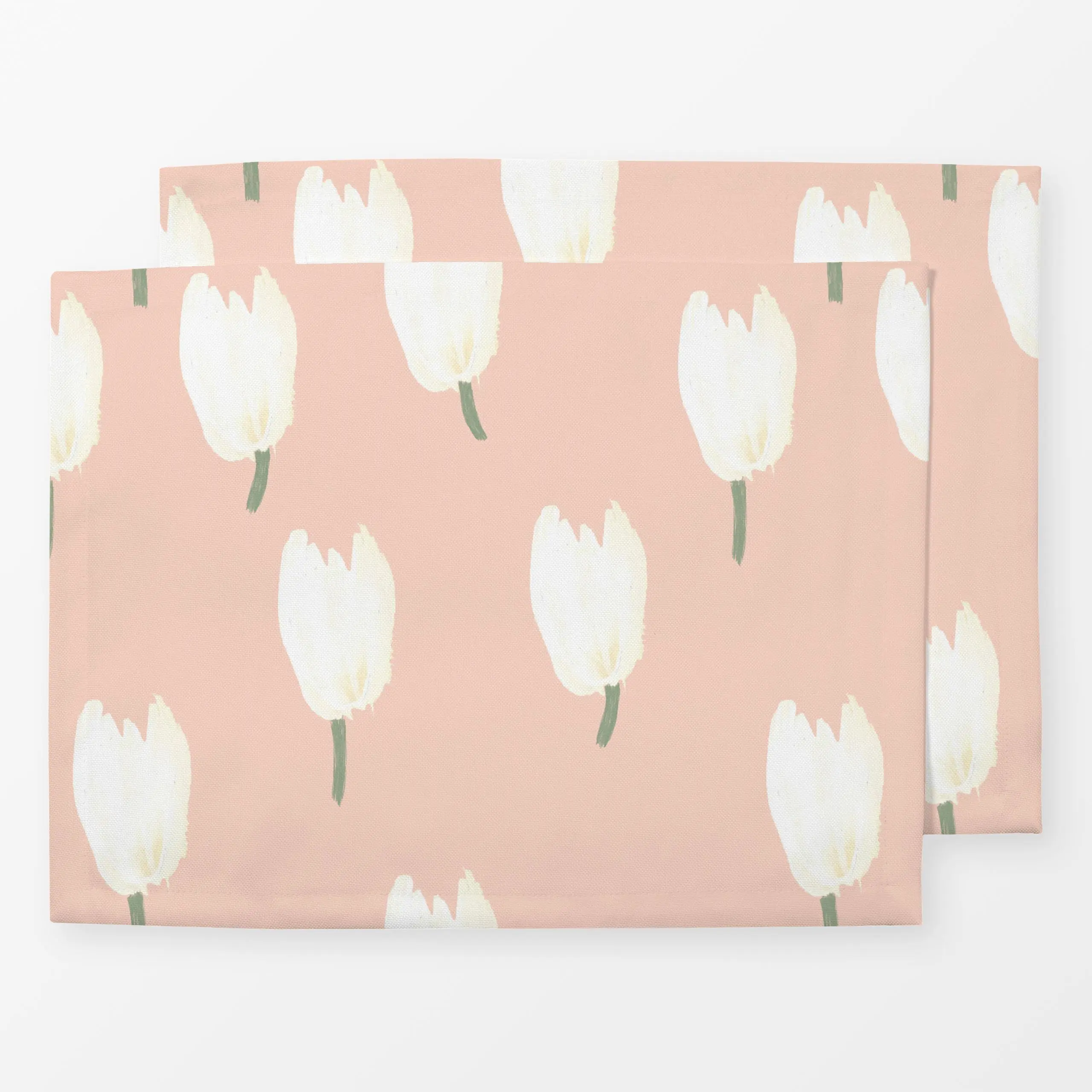 Tischset Tulpen auf Rosa, Blumen, Frühling, von Miriam Dück