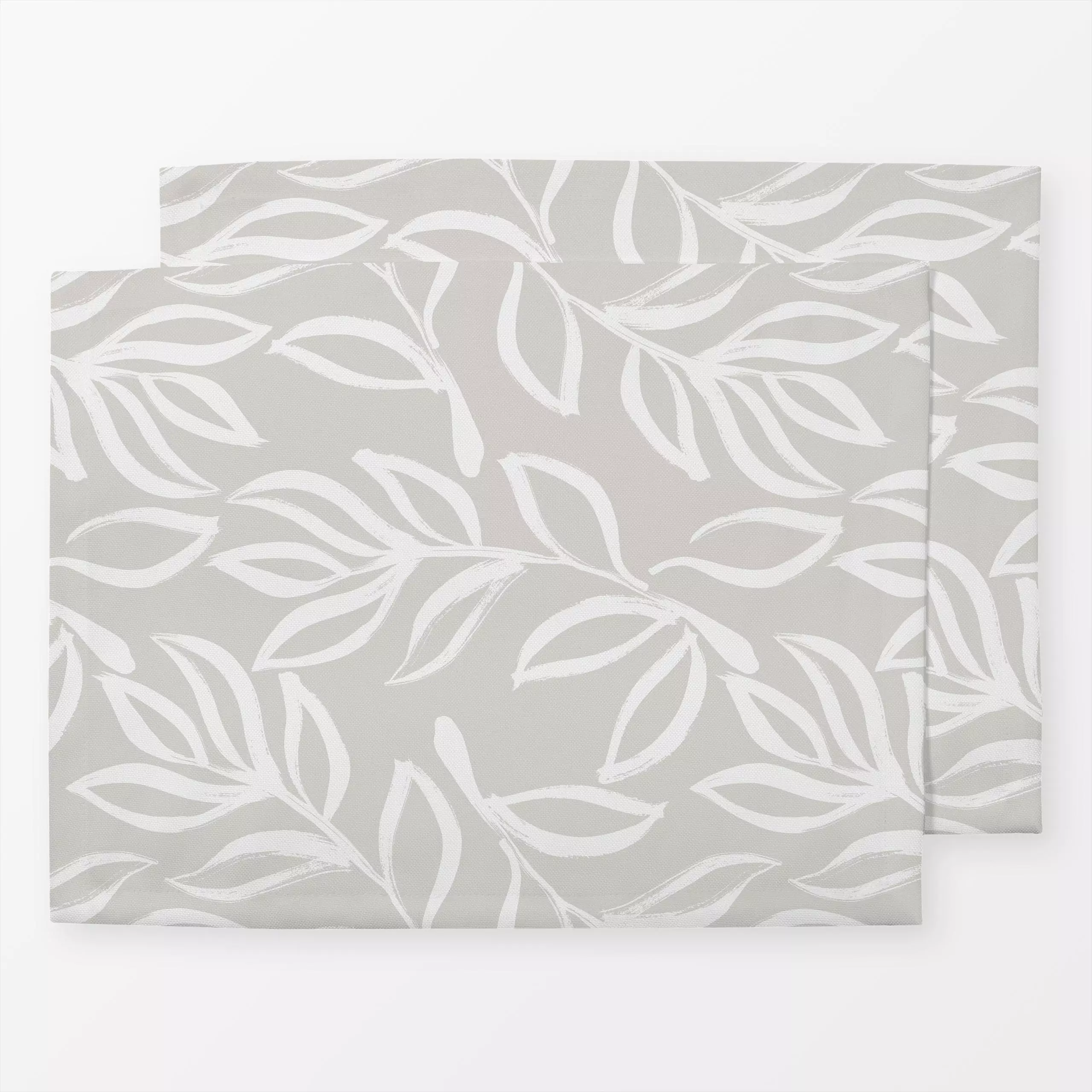 Tischset Botanica concreto - Sommer, Pflanzen & Botanik - von „Julia Schumacher"; Zweig, minimal, Blatt, Baumwollpflanze, Bl...