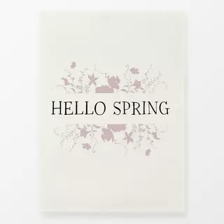 Geschirrtuch Hello Spring Beige Blumen