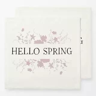 Servietten Hello Spring Beige Blumen