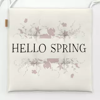 Sitzkissen Hello Spring Beige Blumen