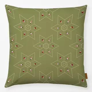 Kissen Christmas Pattern Green