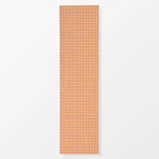 Tischläufer Karo Orange Rosa