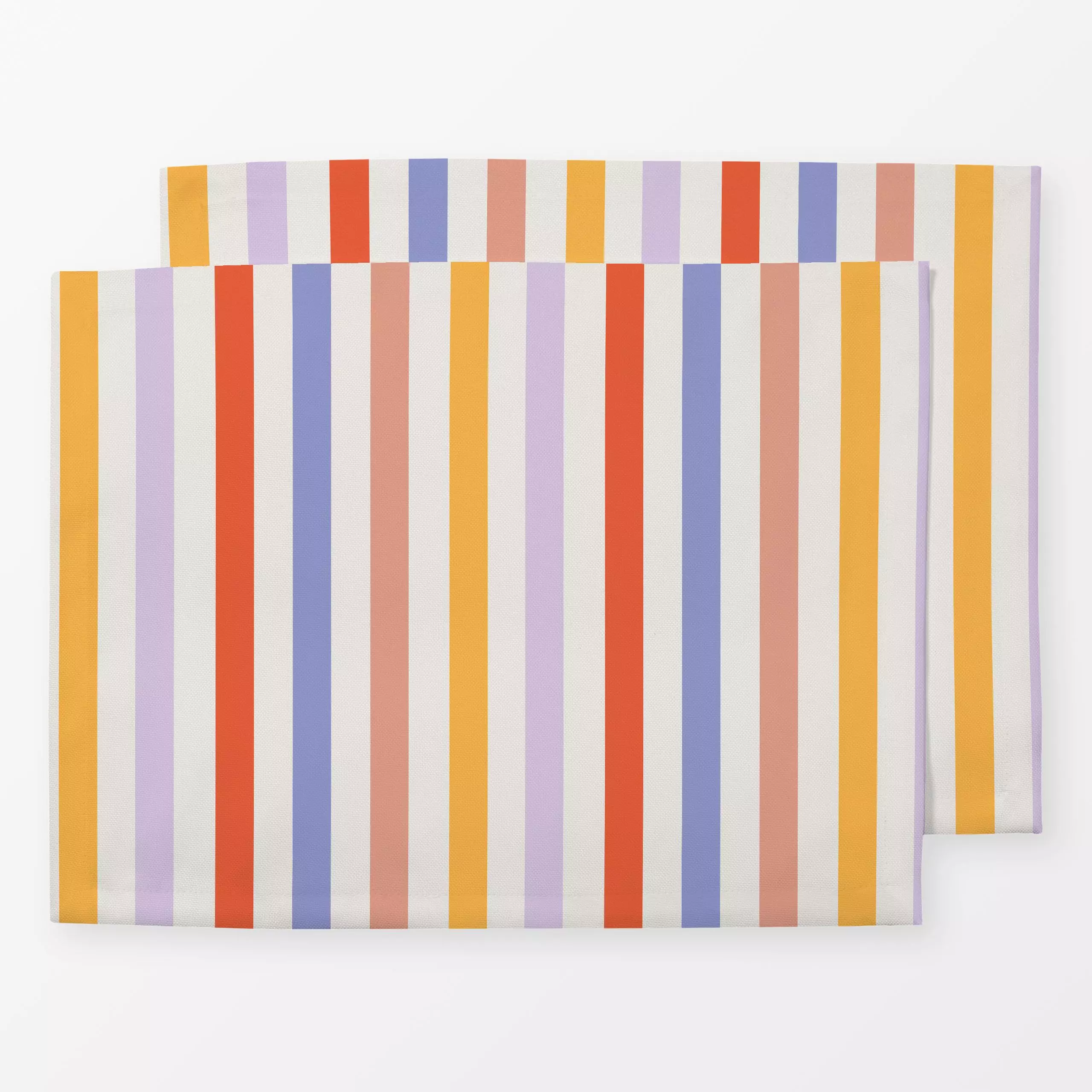 Tischset Streifen bunt - Symbole & Muster - von „Fjord Studio"; marrokko, Streifen, outdoor, Summerfeeling, stoff, Bettwaesc...