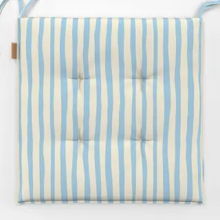 Sitzkissen Santorini Light Blue Stripes
