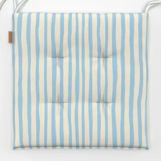 Sitzkissen Santorini Light Blue Stripes