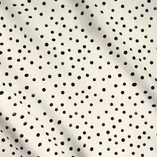 Meterware Black Dotty blanko