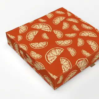 Bodenkissen Santorini Lemon Pattern