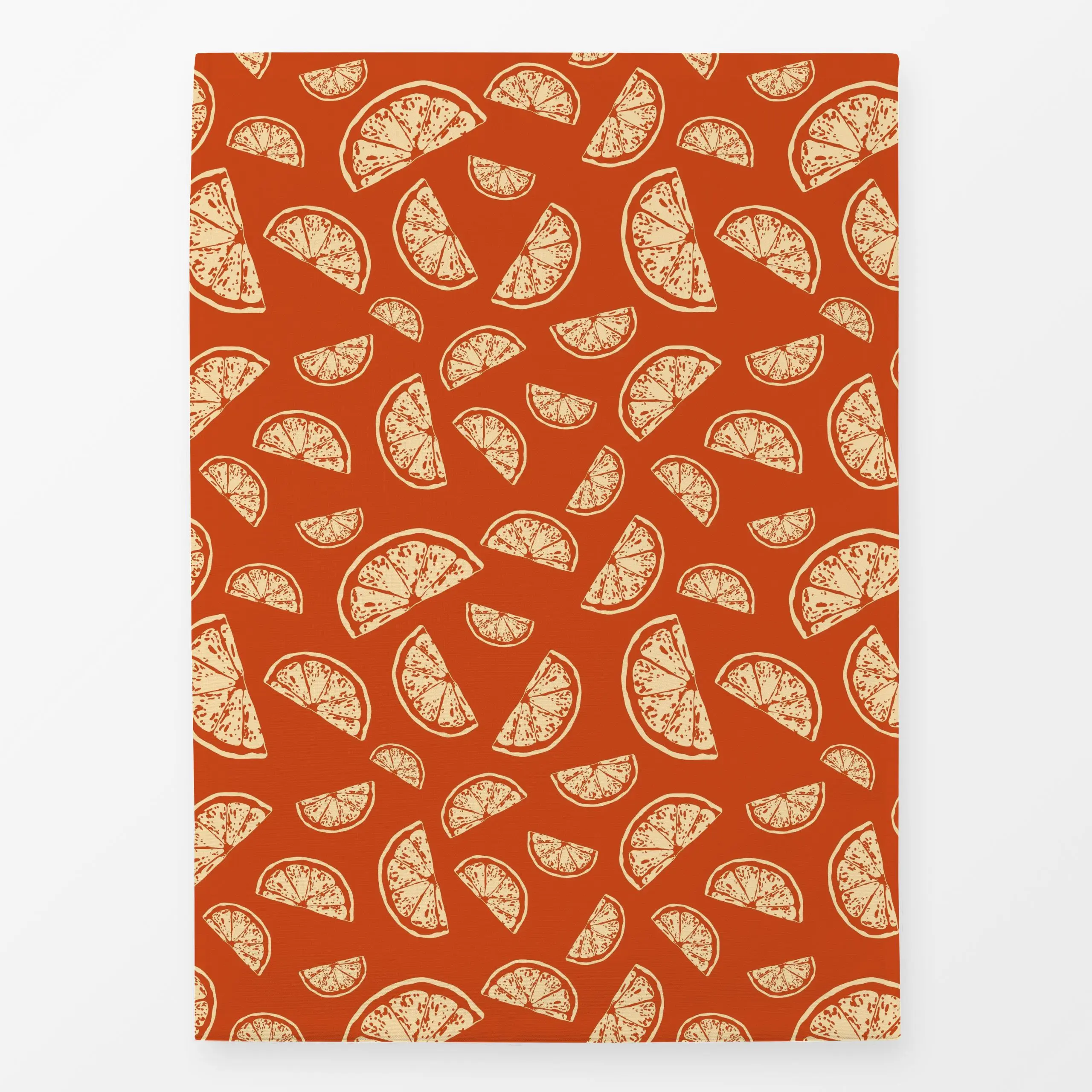 Geschirrtücher Santorini Lemon Pattern - Symbole & Muster, Retro & Vintage, Früchte - von „By Anna Sienna"; Frucht, Retro, O...