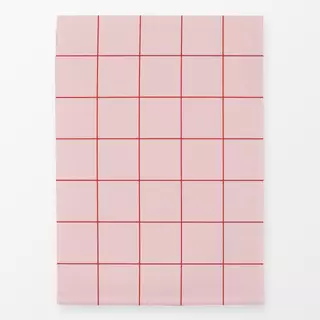 Geschirrtuch Big Grid Red Rose