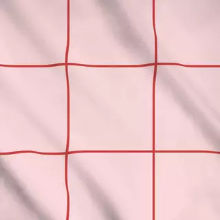 Meterware Big Grid Red Rose