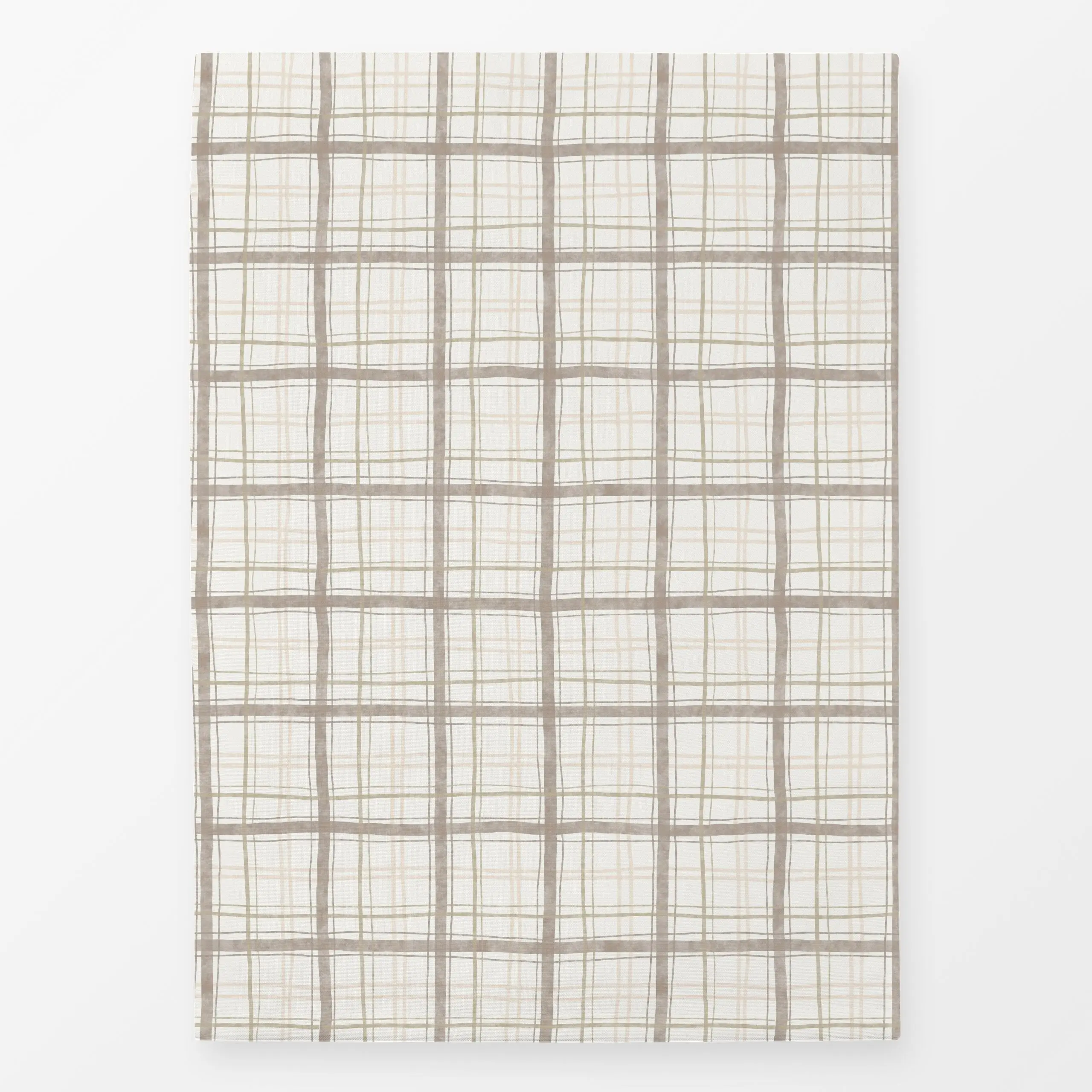 Geschirrtücher Plaid - Beige Kollektion - Frühling, Symbole & Muster, Ostern - von „Kathrin Löffler"; Textur, Karo, landhaus...