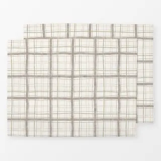 Tischset Plaid - Beige Kollektion