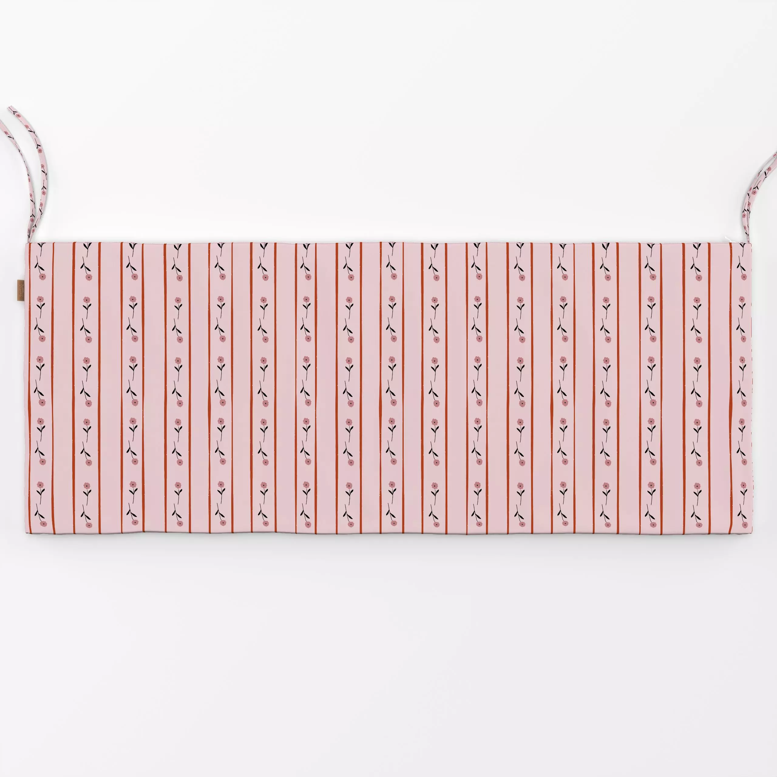 Bankauflage Streifen & Blumen - Blumen & Florales - von „moDeern Design Studio"; Muster, Streifen, Blumen, vintage, Ostern, ...