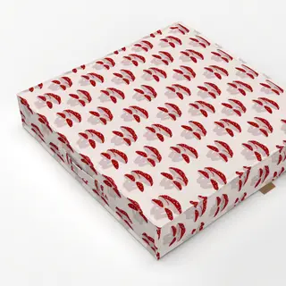 Bodenkissen Fliegenpilze Pattern