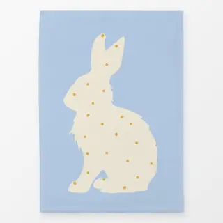 Geschirrtücher Hase Hellblau Polka Dots