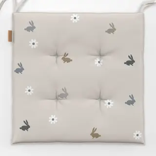 Sitzkissen Osterhasen Gänseblümchen Beige