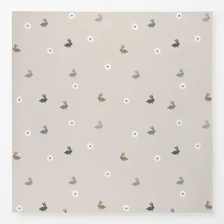 Tischdecke Osterhasen Gänseblümchen Beige