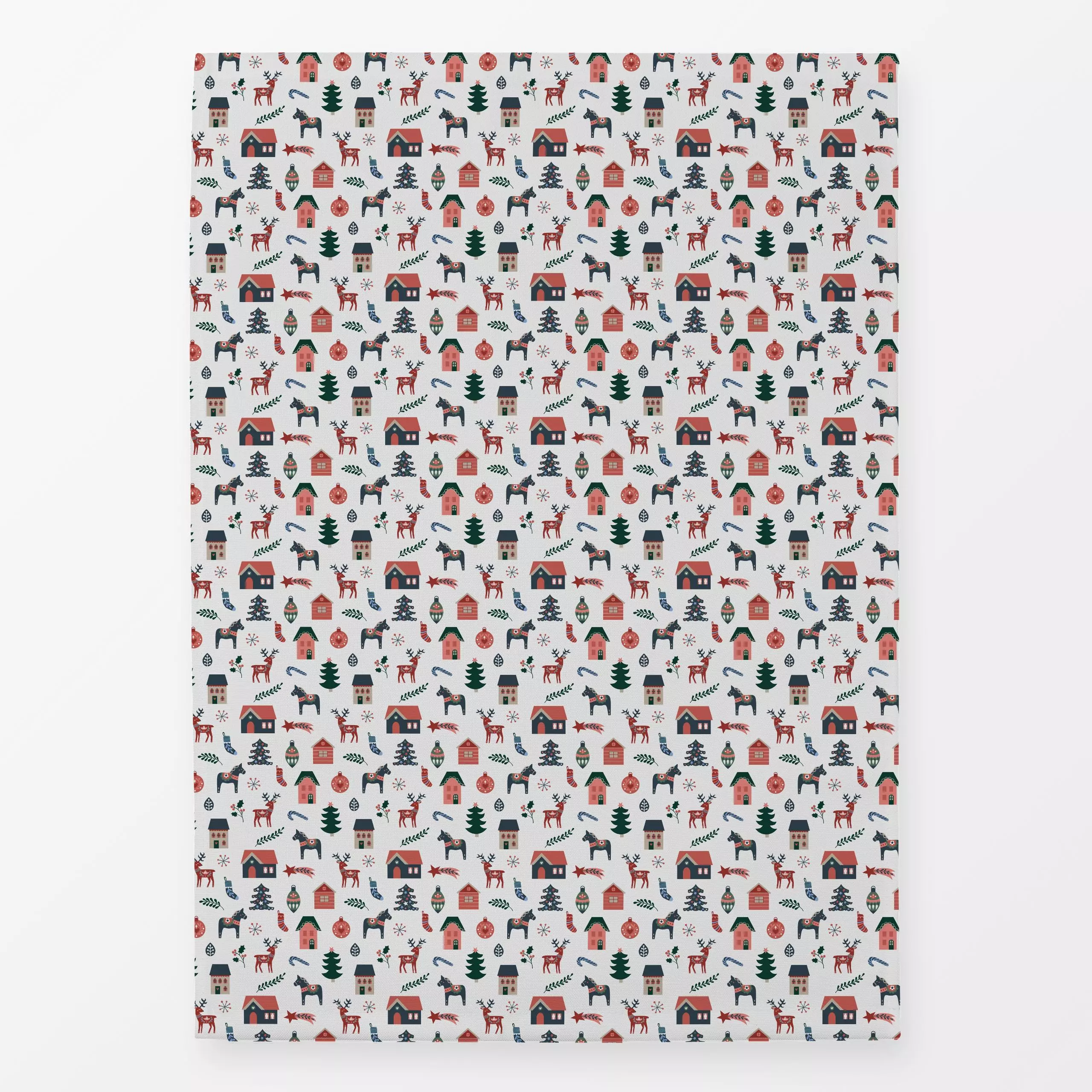 Geschirrtücher Muster Skandi I - Weihnachten, Symbole & Muster - von „Kerstin Ax"; Muster, skandinavisch, Blätter, Weihnacht...