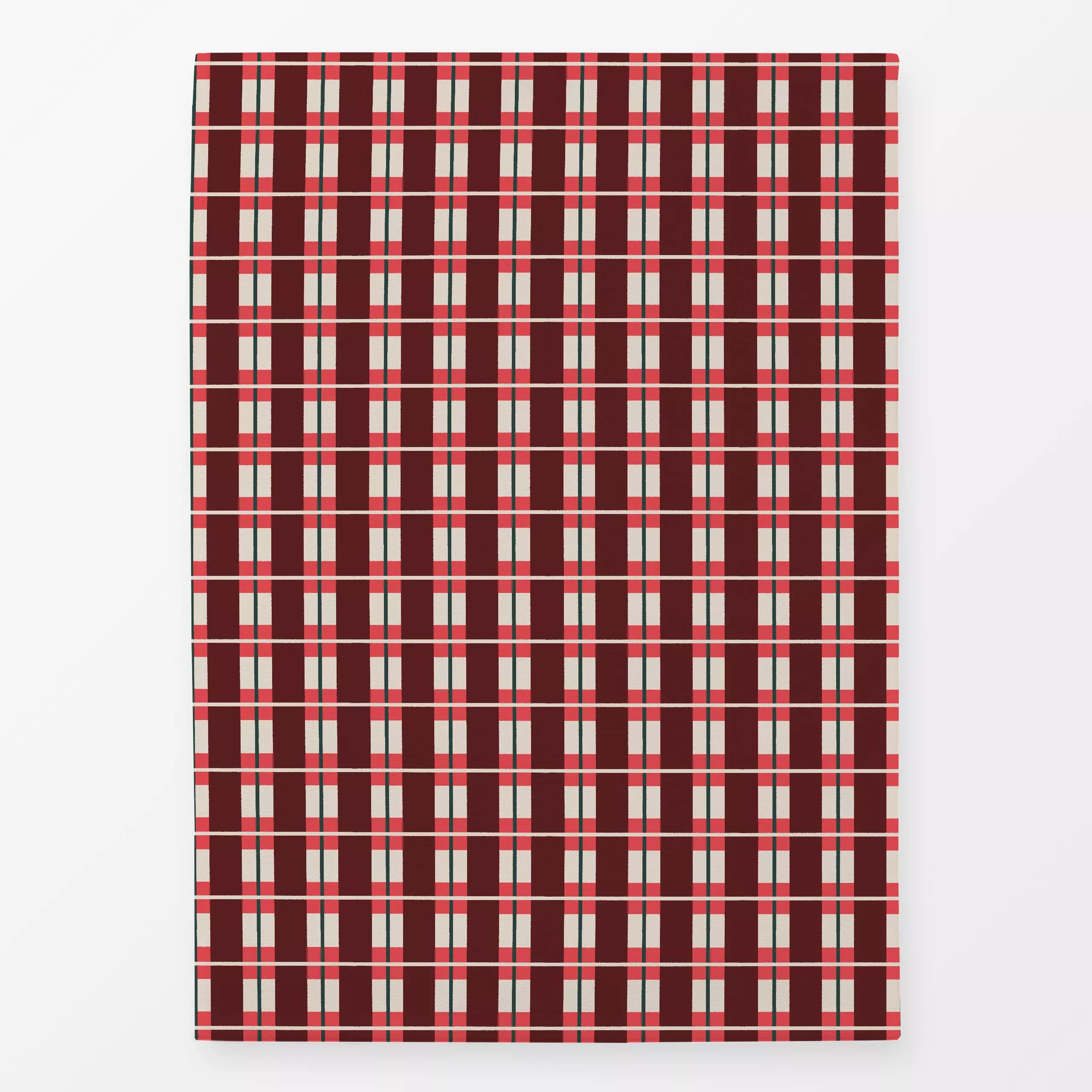 Geschirrtücher Karo rot - Weihnachten, Winter, Symbole & Muster - von „Janna Schipper"; Muster, Weihnachten, Winter, Karo, r...