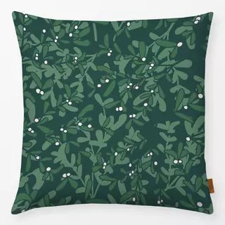 Kissen Misteltoe Pattern dark green