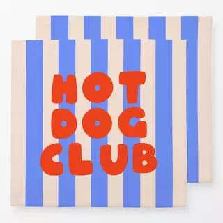 Servietten Hot Dog Club