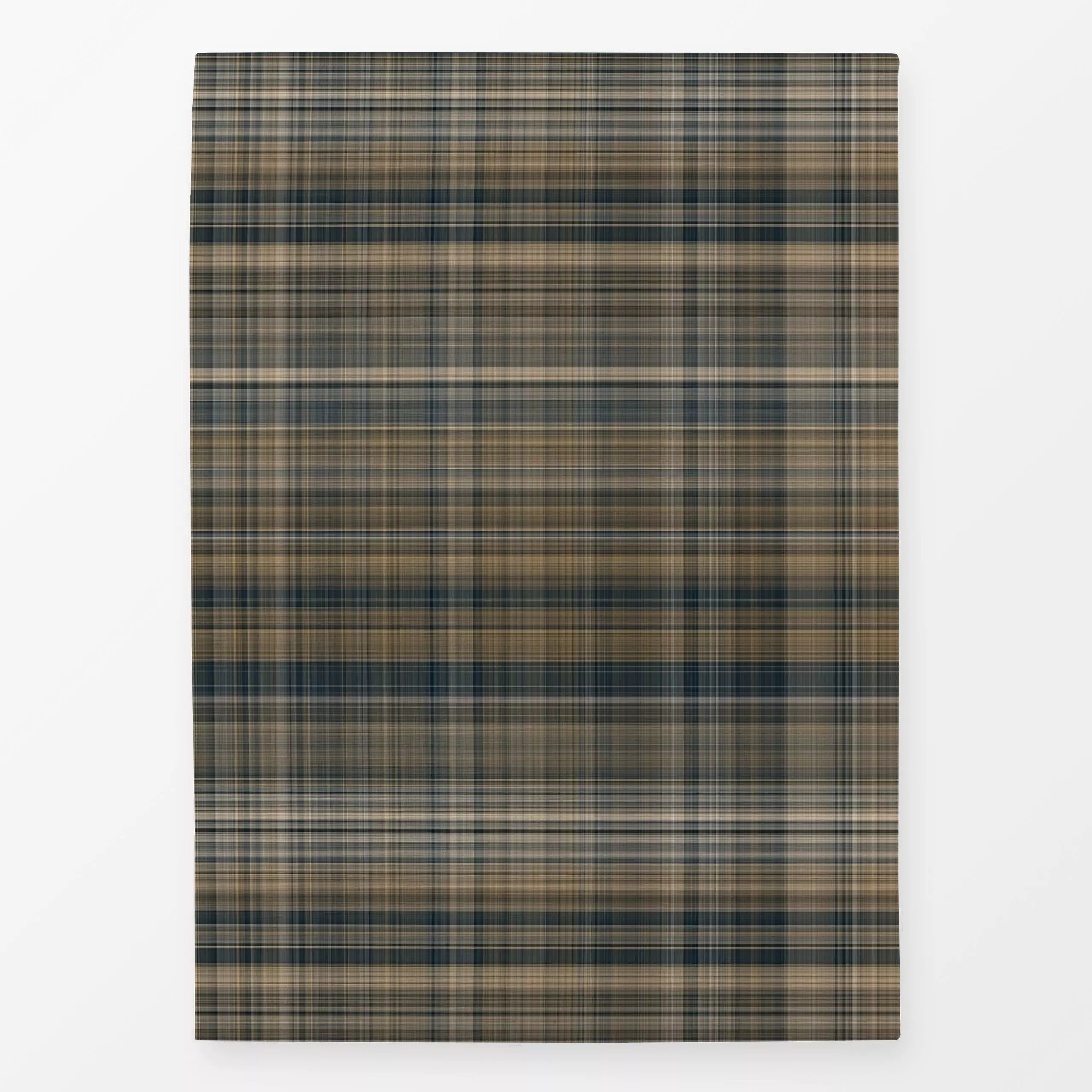 Geschirrtücher Herbstliches Karomuster - Symbole & Muster - von „Andrea Haase"; beige, klassisch, Karos, kariert, braun, her...