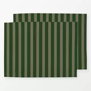 Tischset Bold Stripes fern green