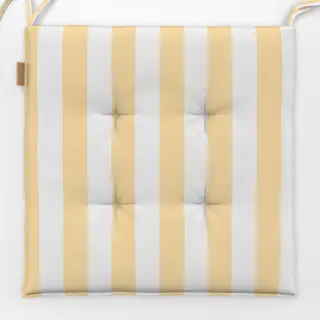 Sitzkissen Feine Streifen Butter Gelb