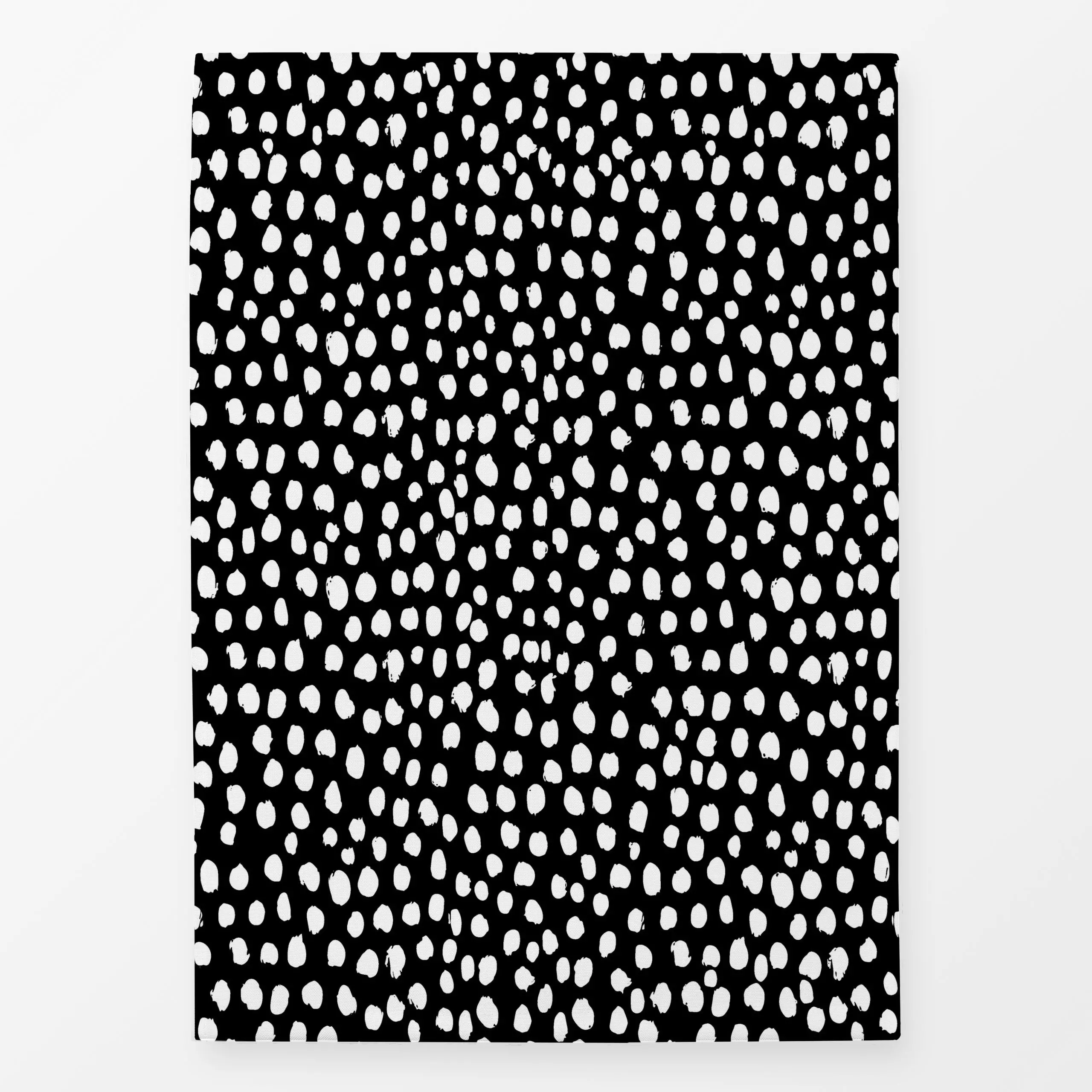 Geschirrtücher Dots White Black - Weihnachten, Symbole & Muster - von „Studio ROSAGRAU"; Schneeflocken, gepunktet, StudioROS...