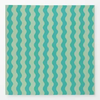 Tischdecke Große Wellen grün türkis