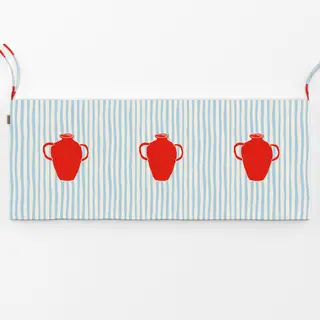 Bankauflage Santorini Red Vase