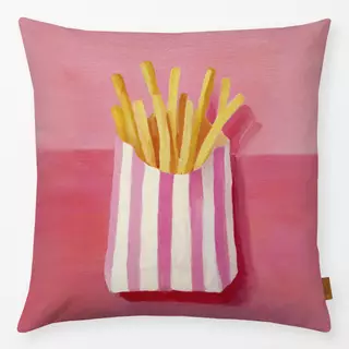 Kissen Pommes- Pink